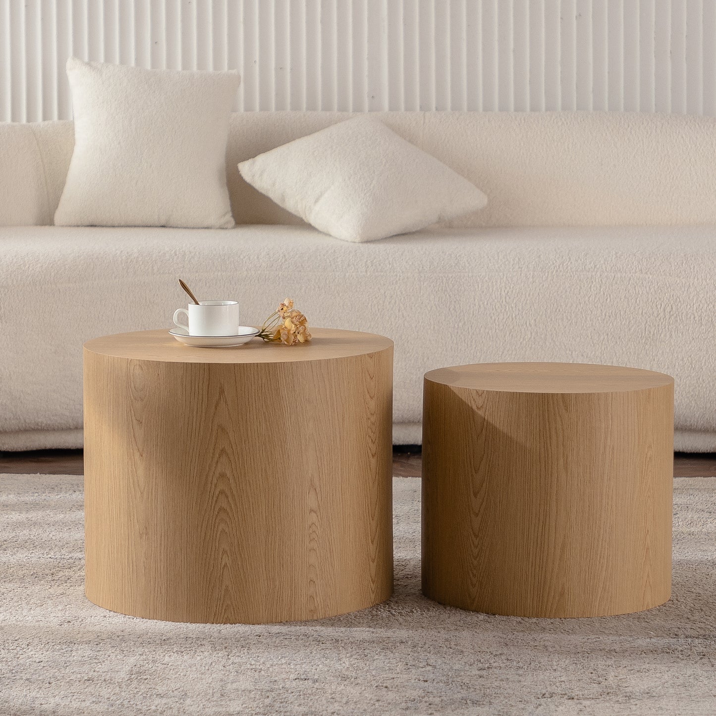 Maison Verve Colline Nesting Coffee Tables (Set of 2) - Layered Design