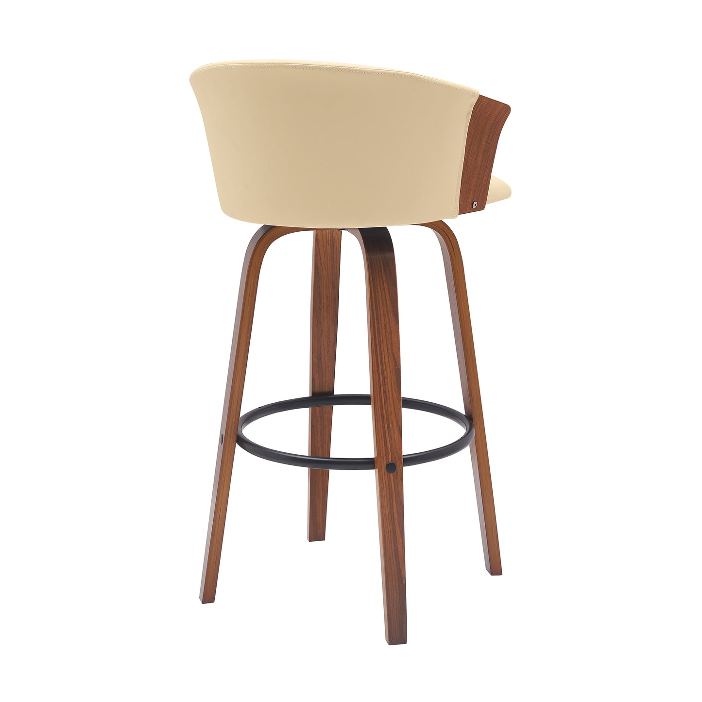 Maison Verve Montalto Upholstered Accent Stool - Rounded Seat, 21" W