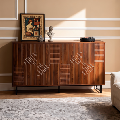 Maison Verve Provence Storage Sideboard, 59" - 2-Door Buffet Cabine