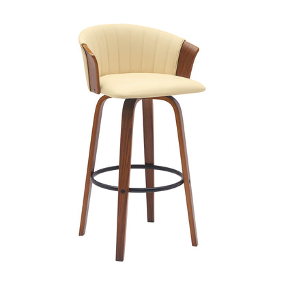 Maison Verve Montalto Upholstered Accent Stool - Rounded Seat, 21" W