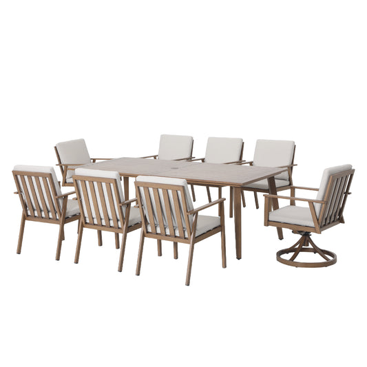 Solara Haven 9 Piece Mixed Dining Set
