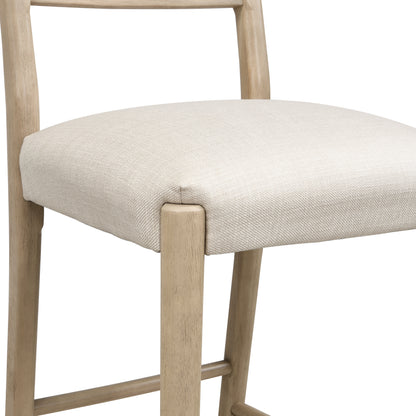 Maison Verve Menton Bar Stool (Set of 2), 42" - Wood Frame, Upholstered Seat