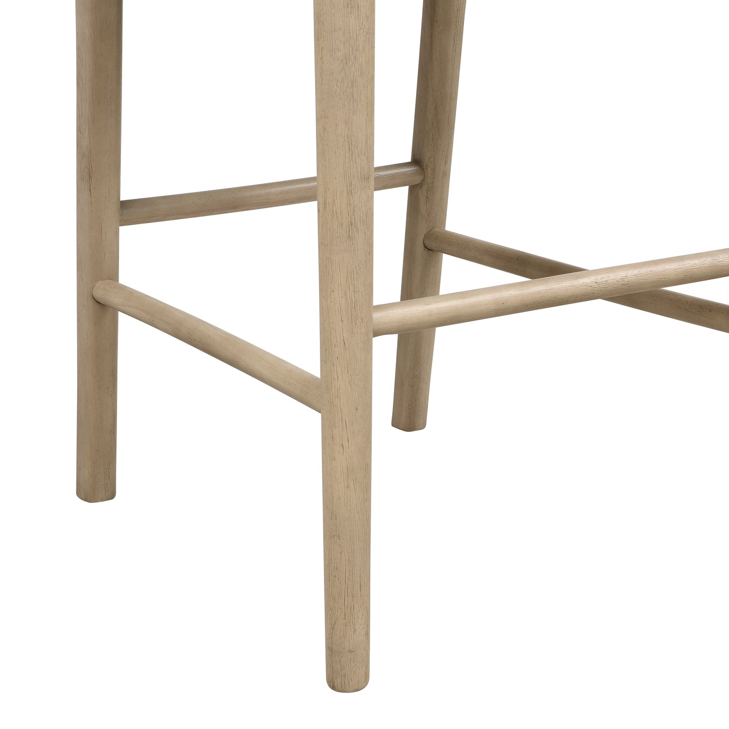 Maison Verve Menton Bar Stool (Set of 2), 42" - Wood Frame, Upholstered Seat