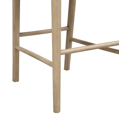 Maison Verve Menton Bar Stool (Set of 2), 42" - Wood Frame, Upholstered Seat