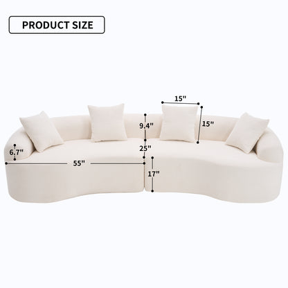 Maison Verve Bastide 3-Seat Sofa, 110" - Plush Spring Seat, Upholstered
