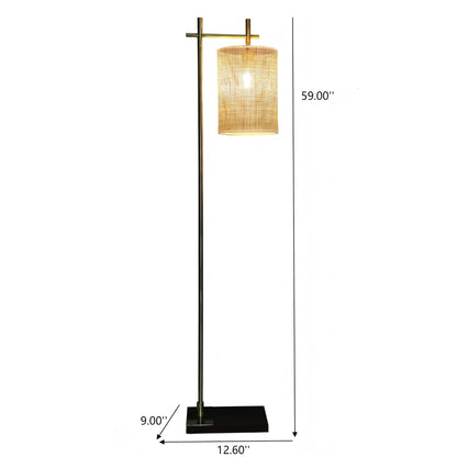 Maison Verve Margaux Floor Lamp, 59" - Metal Frame, Slim Profile