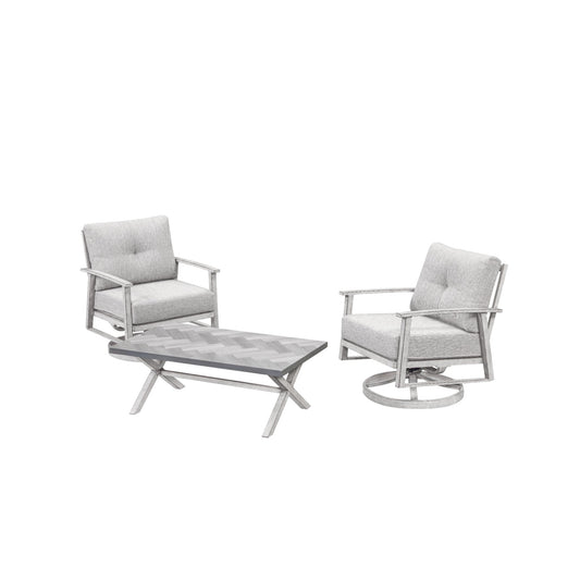 Sierra Grove 3 Piece Swivel Sofa Set