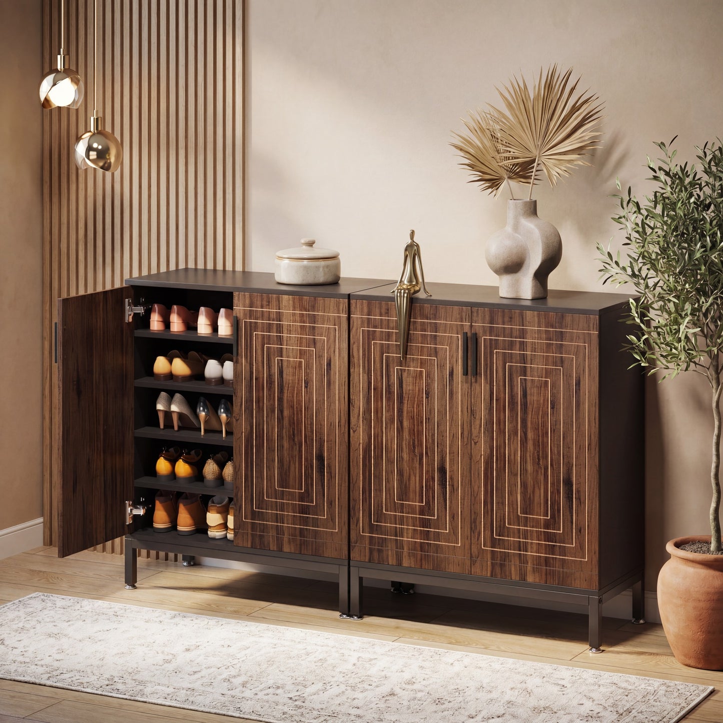 Maison Verve Bellgrave 5-Tier Entryway Shoe Cabinet