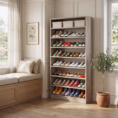 Maison Verve Halbrook 71-Inch Tall Shoe Cabinet
