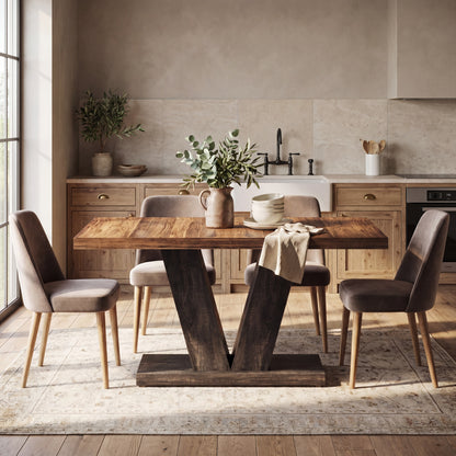 Maison Verve Arden 47-Inch Farmhouse Dining Table for 4