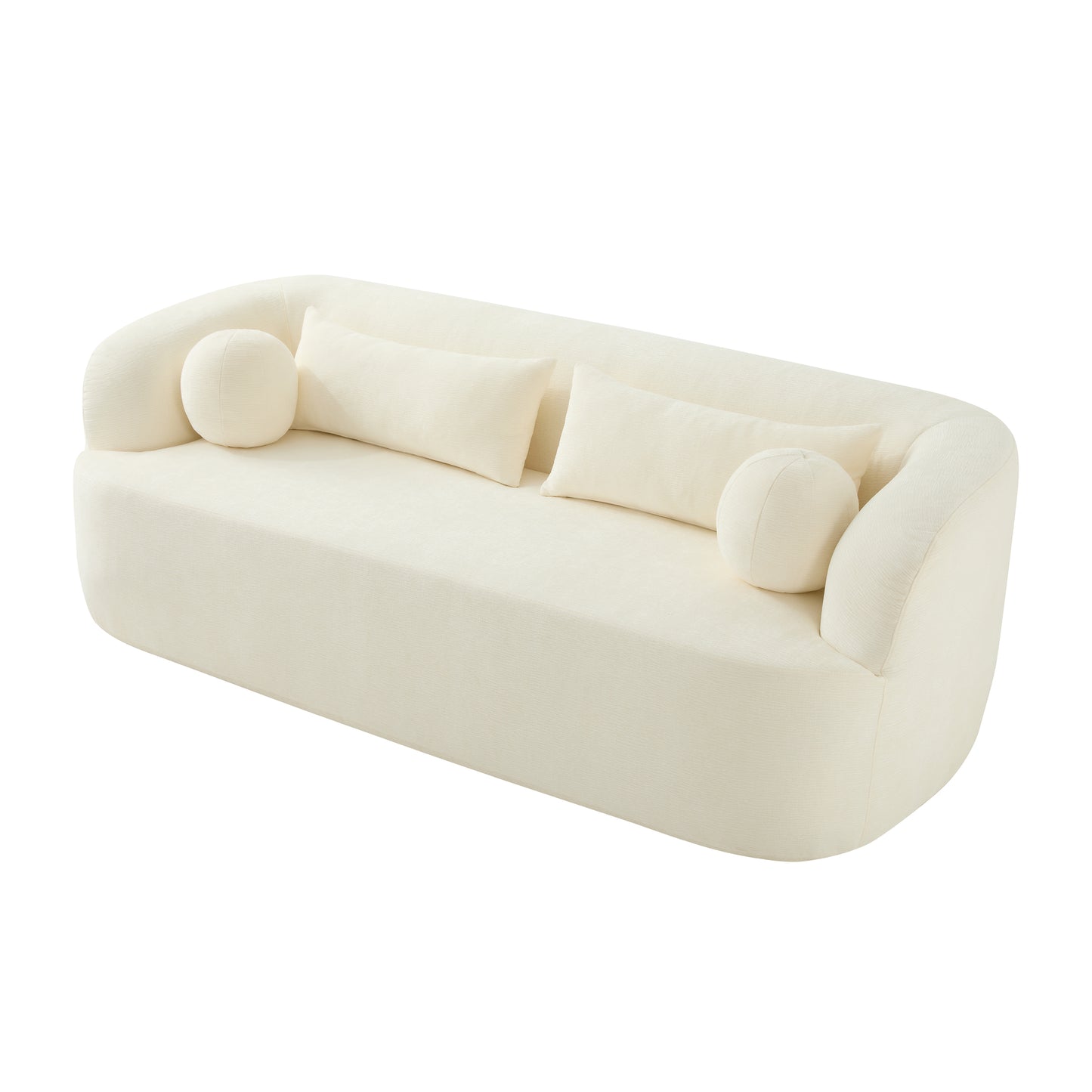 Maison Verve Aurelle Sofa, 86" - Chenille Upholstery, Spring Seat, 3-Seat