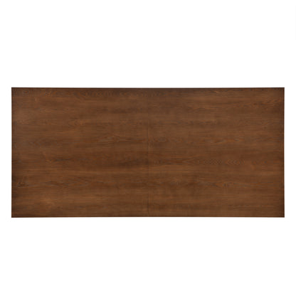 Maison Verve Roussillon Dining Table, 84" - Solid Wood & Oak, Seats 8