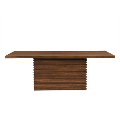 Maison Verve Roussillon Dining Table, 84" - Solid Wood & Oak, Seats 8