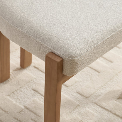 Maison Verve Aveline Dining Chair (Set of 2) - Upholstered, Rubberwood Frame