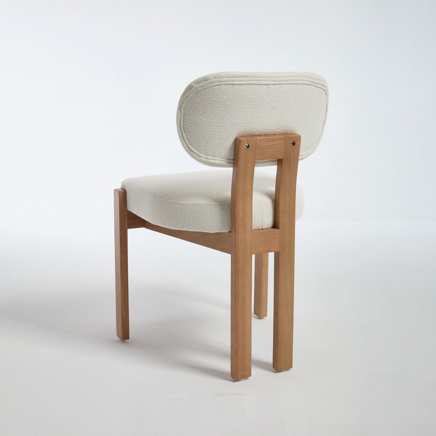Maison Verve Aveline Dining Chair (Set of 2) - Upholstered, Rubberwood Frame