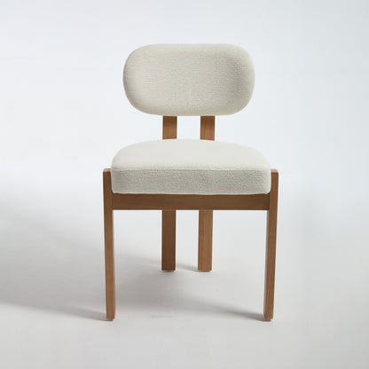 Maison Verve Aveline Dining Chair (Set of 2) - Upholstered, Rubberwood Frame