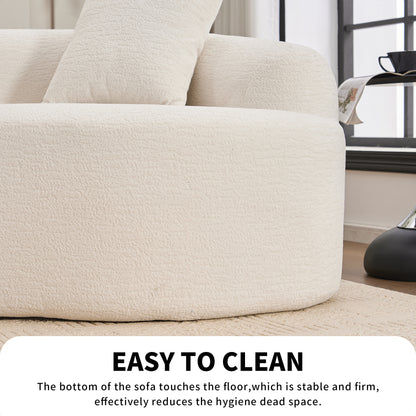 Maison Verve Bastide 3-Seat Sofa, 110" - Plush Spring Seat, Upholstered