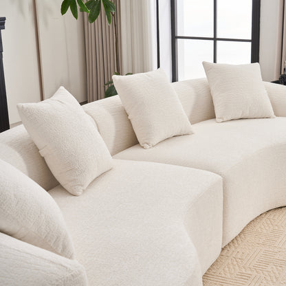 Maison Verve Bastide 3-Seat Sofa, 110" - Plush Spring Seat, Upholstered
