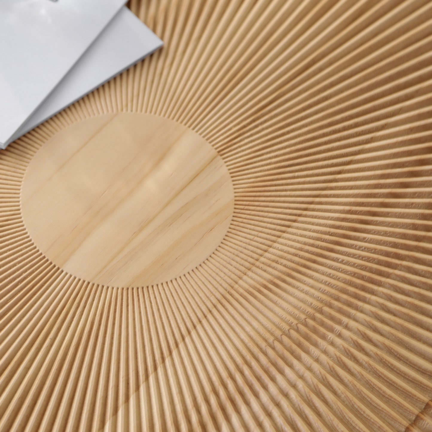 Maison Verve Sénanque Round Coffee Table, 32" - Solid Pine