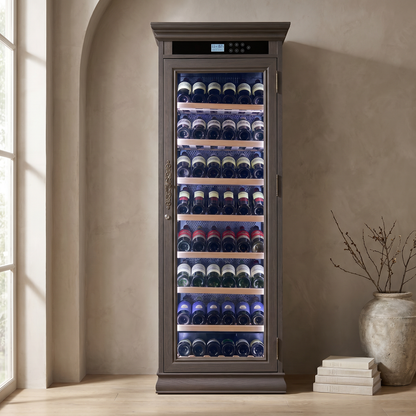 Obsidian Oak - 102 Bottle Wine Fridge
