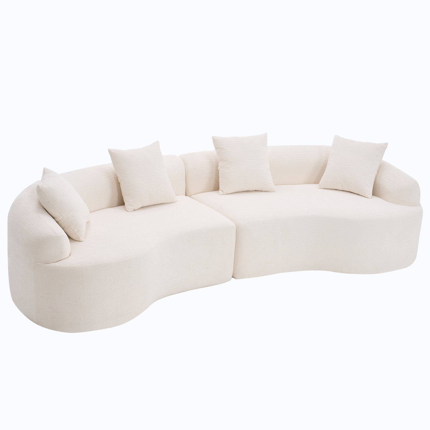 Maison Verve Bastide 3-Seat Sofa, 110" - Plush Spring Seat, Upholstered