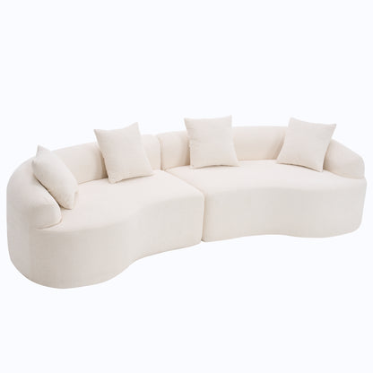 Maison Verve Bastide 3-Seat Sofa, 110" - Plush Spring Seat, Upholstered