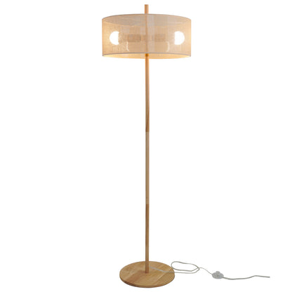 Maison Verve Colline Wooden Floor Lamp, 59" - Sculptural Base