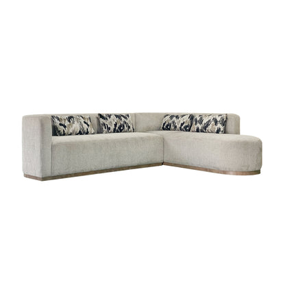 Maison Verve Château Curved Sofa, 90" - Fully Upholstered, Deep Lounge Seat
