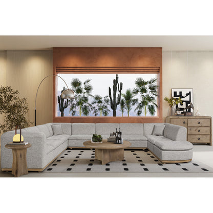 Maison Verve Léon Square Coffee Table, 40" - Solid Wood, Plinth Base