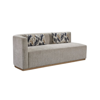 Maison Verve Château Curved Sofa, 90" - Fully Upholstered, Deep Lounge Seat