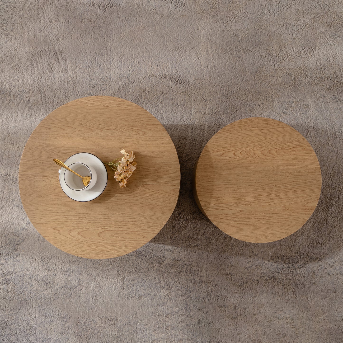 Maison Verve Colline Nesting Coffee Tables (Set of 2) - Layered Design