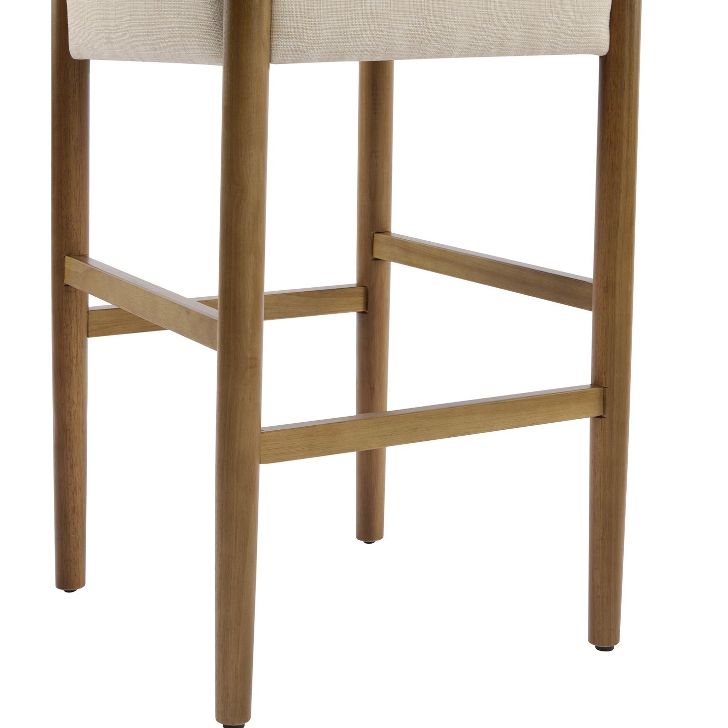 Maison Verve Lyon Counter Stool (Set of 2), 37" - Upholstered, Solid Wood Legs