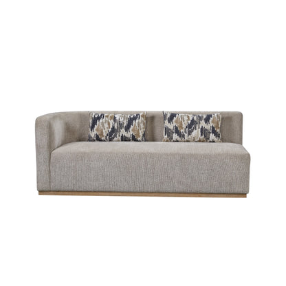 Maison Verve Château Curved Sofa, 90" - Fully Upholstered, Deep Lounge Seat