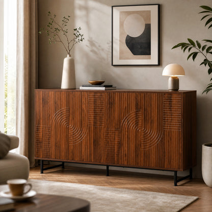 Maison Verve Provence Storage Sideboard, 59" - 2-Door Buffet Cabine