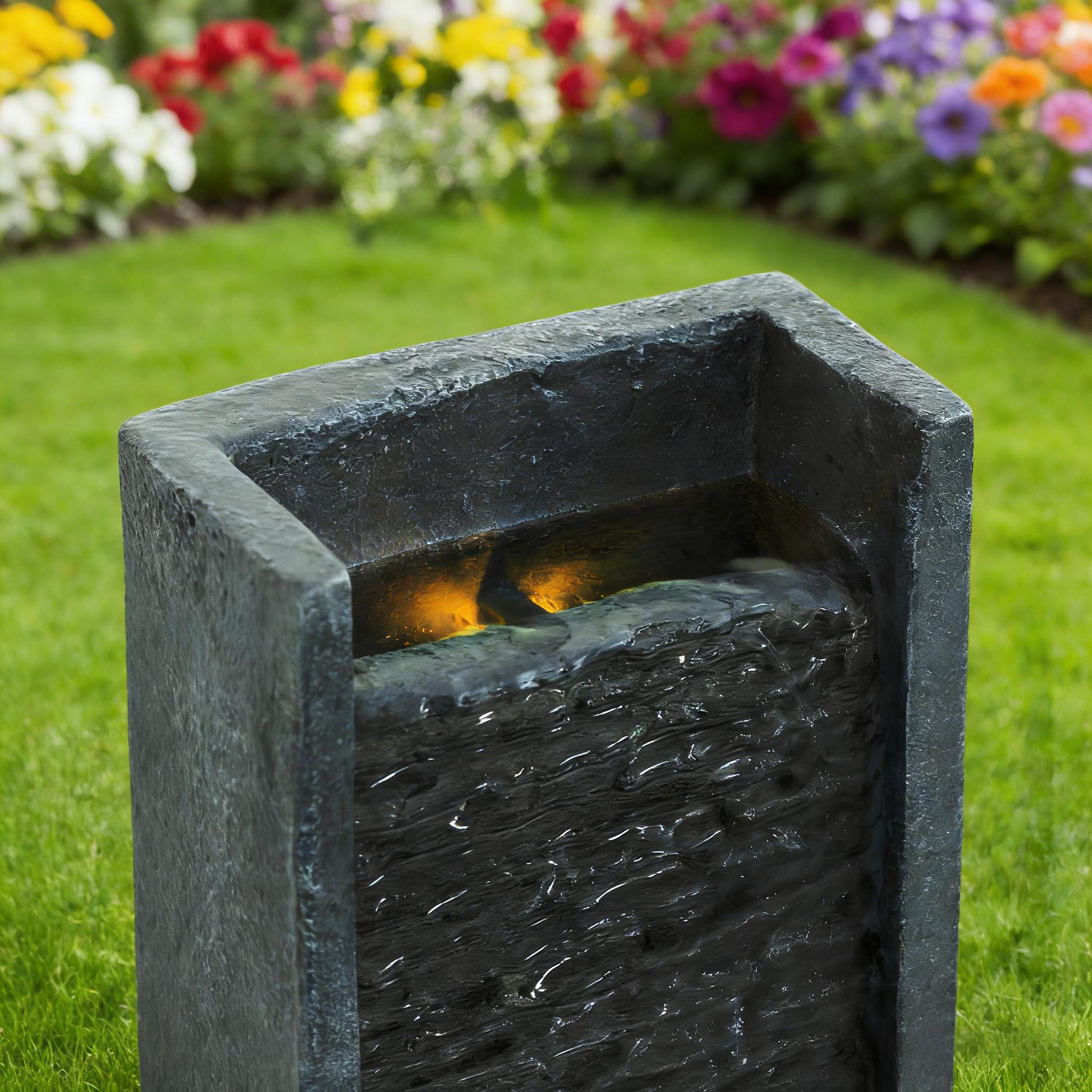 Obsidian Cascade - Water Fountain – Maison Verve