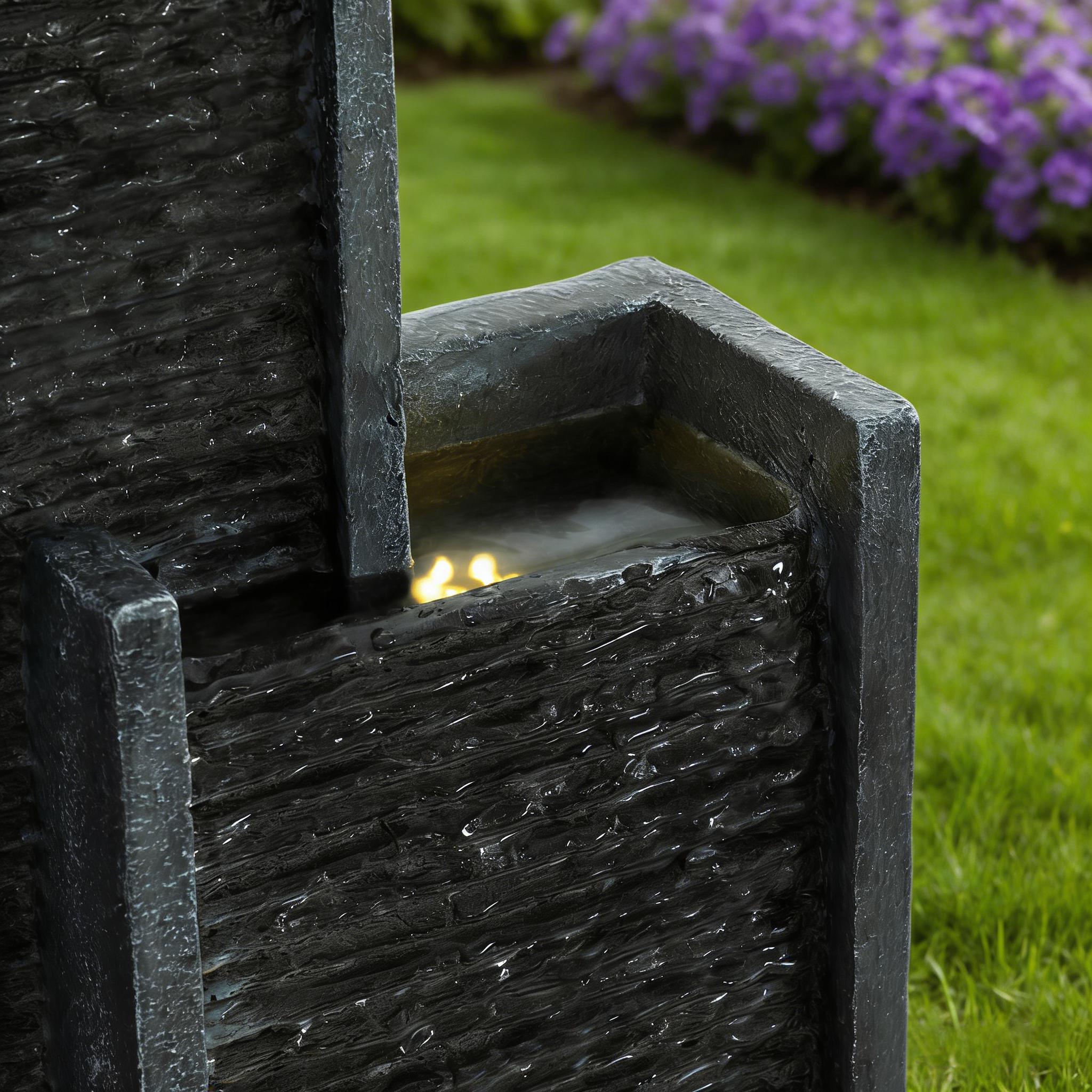 Obsidian Cascade - Water Fountain – Maison Verve