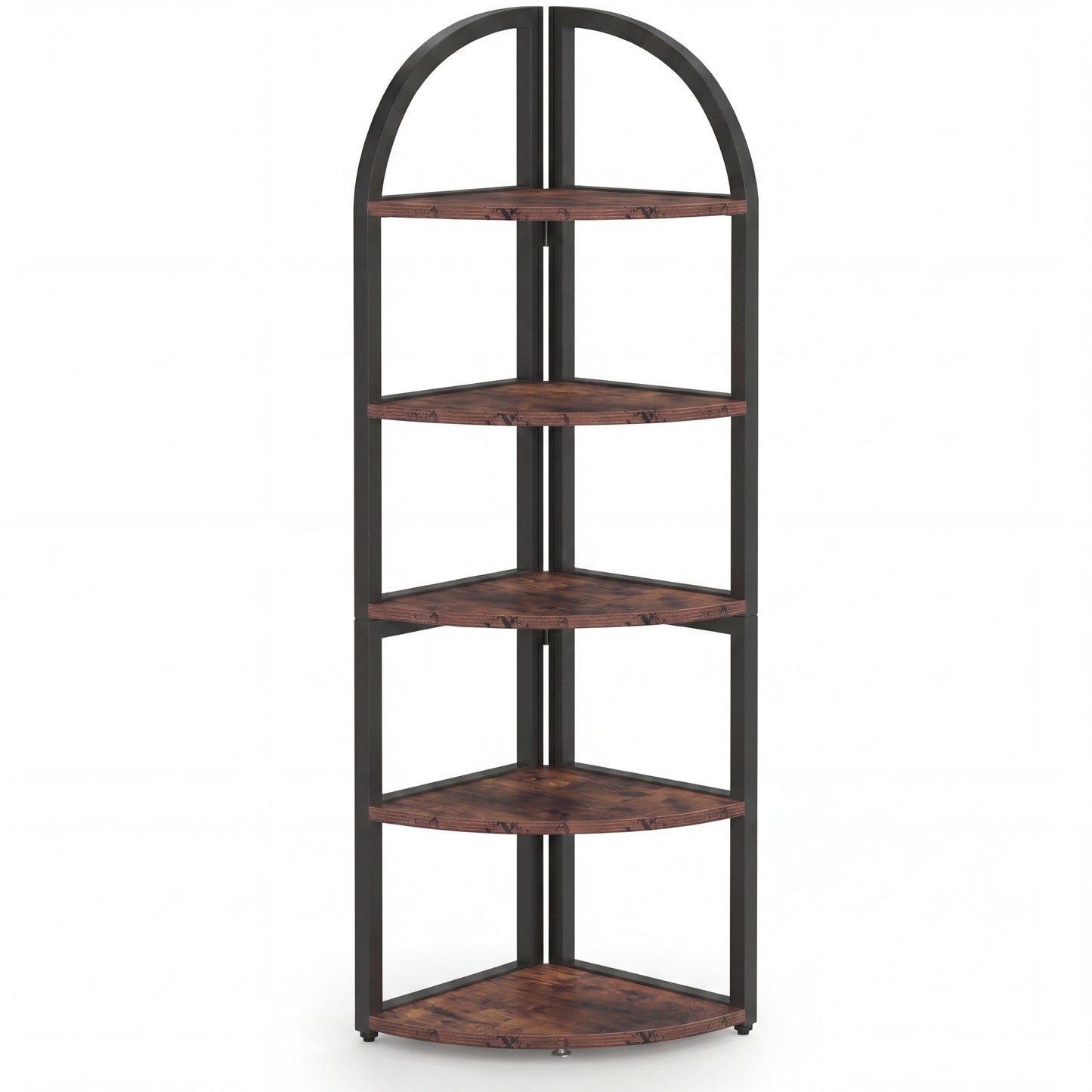 Maison Verve Alderwick 71-Inch 6-Tier Corner Bookshelf & Plant Stand