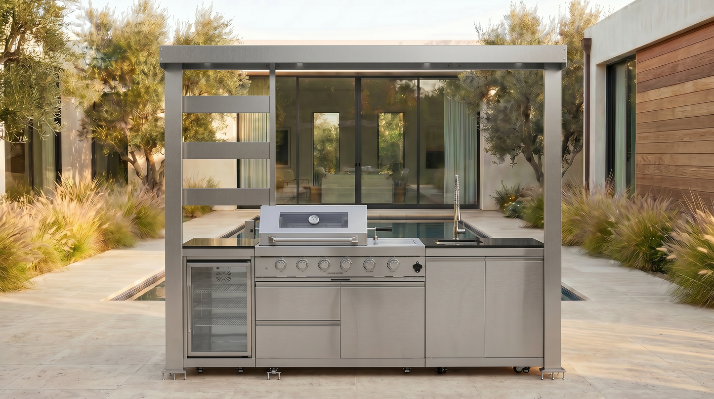 VerveLine Pavilion Series - 4 Burner Outdoor Kitchen