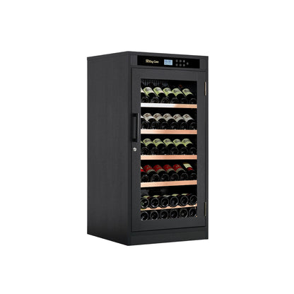 Noir Oak - 69 Bottle Wine Fridge
