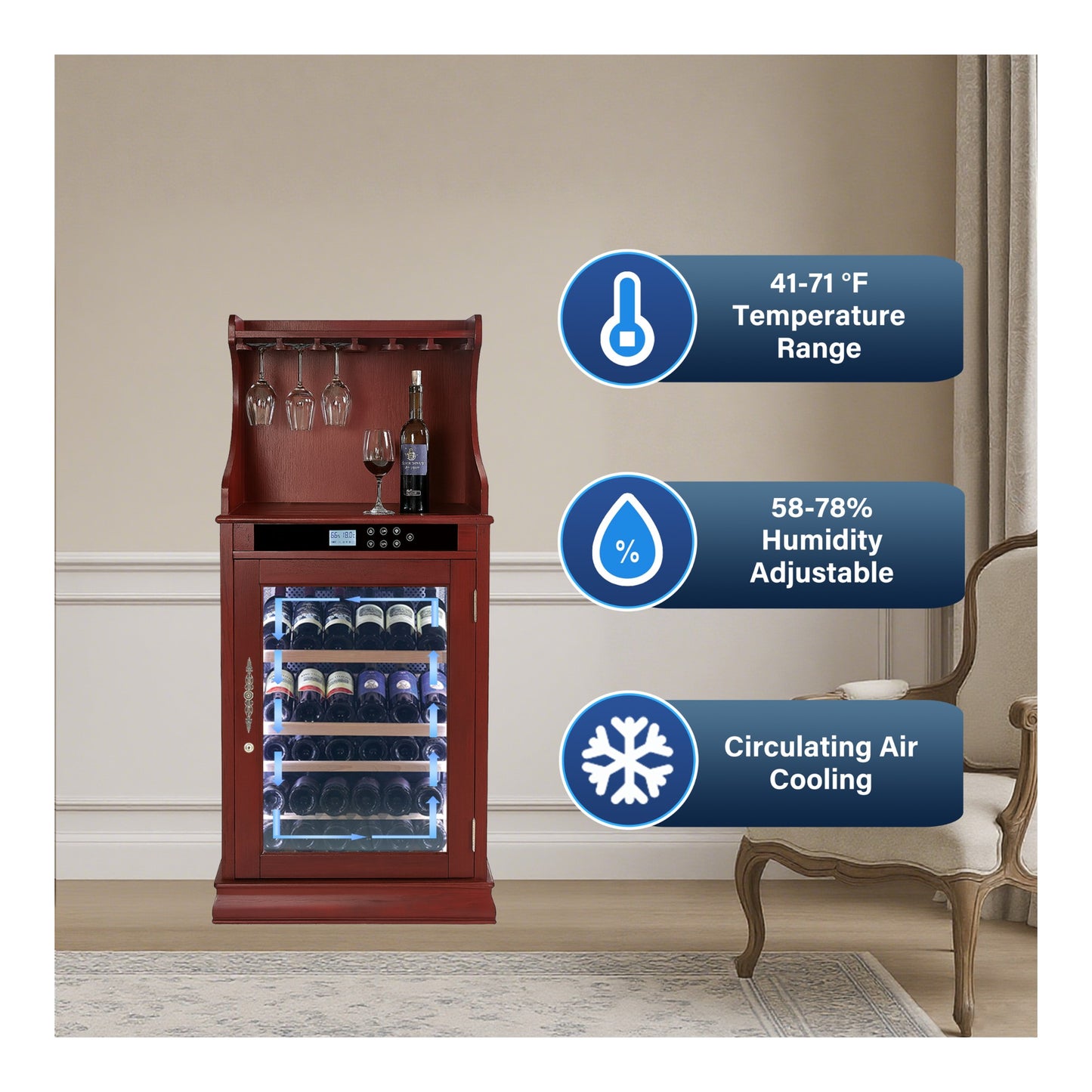 Vintara Grand - 43 Bottle Wine Fridge